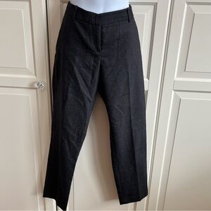 Theory Dark Grey Pinstriped Pants, Size 8 , Corporate , Office wear Casual.